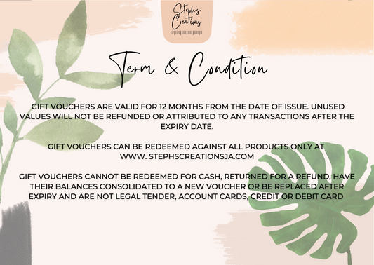 Steph's Creations' Gift Card (Voucher)