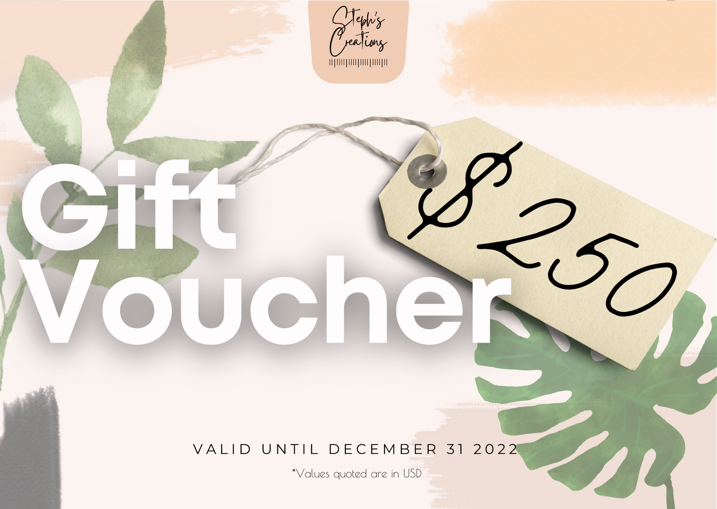 Steph's Creations' Gift Card (Voucher)
